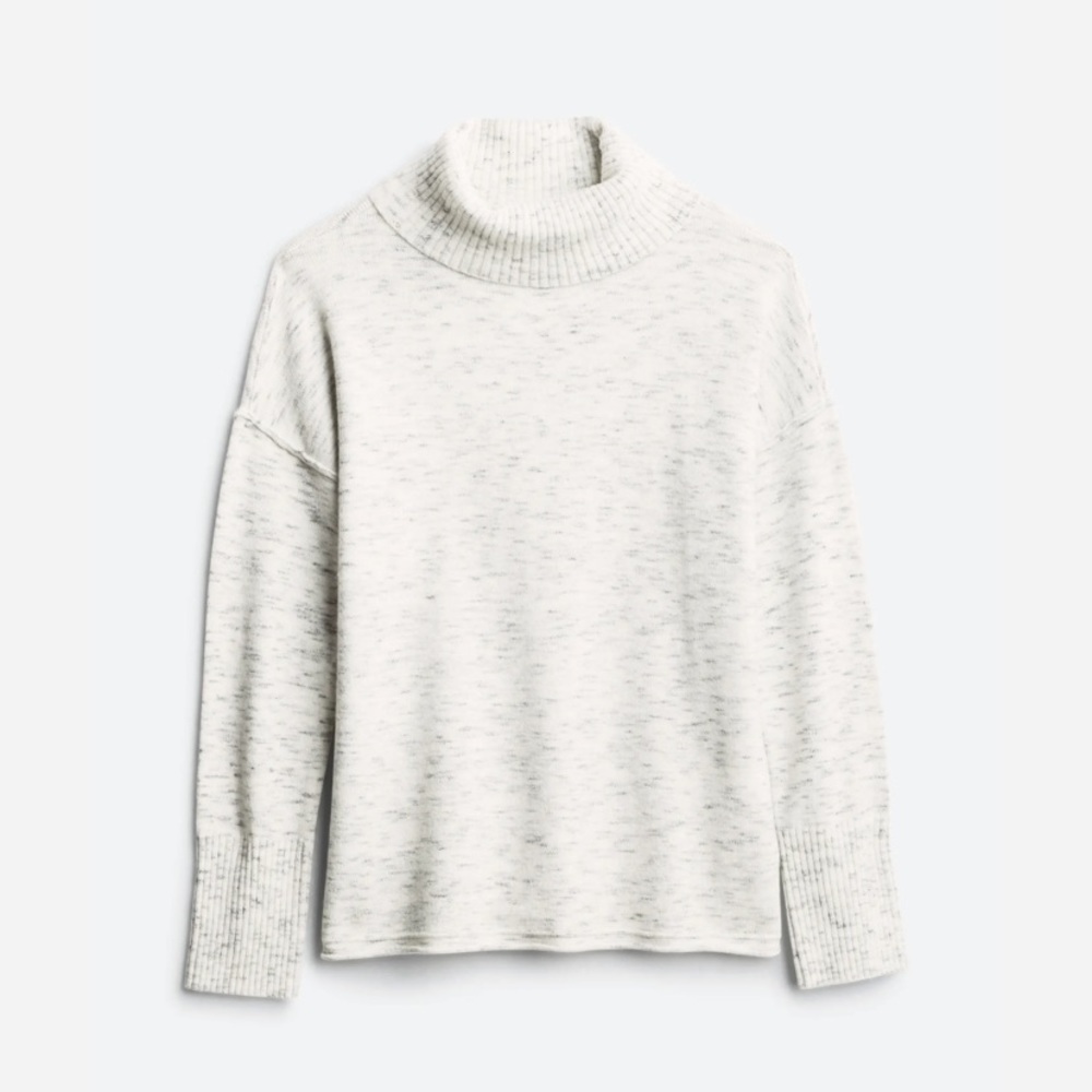 {RD Style} Heather Gray & White Turtleneck - Large - Picture 2 of 7